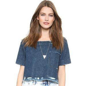 Rachel Comey Titan Denim top size 2